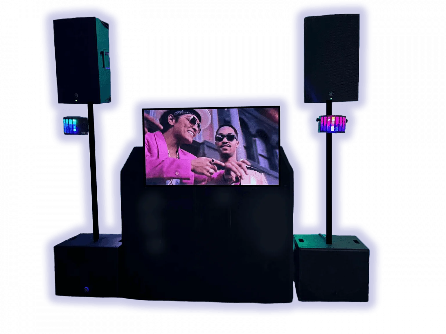 Montaje real de equipo de Tony's DJ